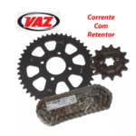 Kit Relação Coroa Corrente Pinhão Apache Rtr 200