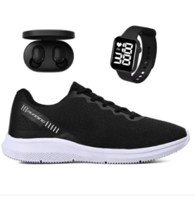 Tênis Esport Academia + Relógio Fone