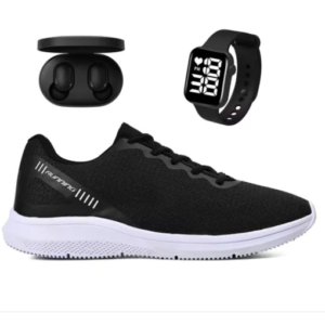 Tênis Esport Academia + Relógio Fone