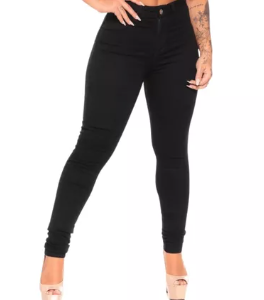 Calça Jeans Preta Feminina Super Lycra