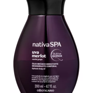 O Boticário Nativa Spa Óleo Corporal Uva Merlot 200ml