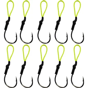 Kit 10 Suporte Hook Para Isca Artificial Jumping Jig
