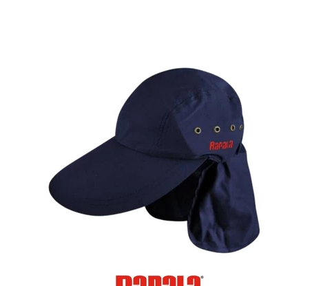 Boné Rapala Azul Escuro Proteção de Pescoço