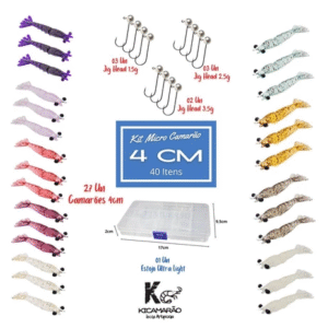 Kit Kicamarão Micro Camarão 4cm