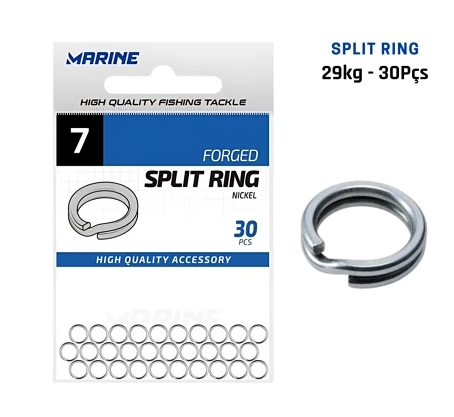 Argola Marine Split Ring - 30pçs Nº07